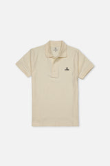 100% Pure Cotton Cuff collar Polo T shirt- Half White Lite Sandal